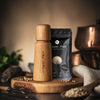 Natural Scandinavian pepper grinder (17cm) + white 50g